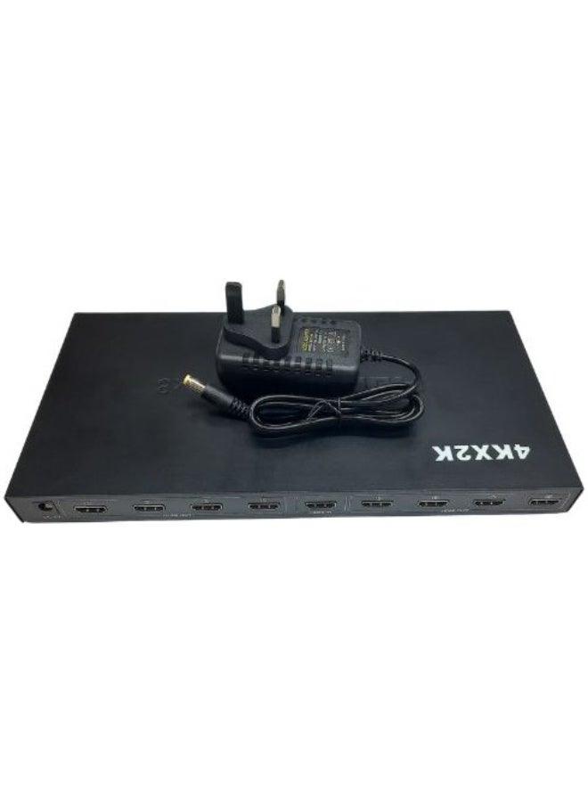 4K HDMI Splitter 1x8 | Supports 4K@30Hz | HDCP Compliant | FCC, CE, & RoHS Certified - Image 3